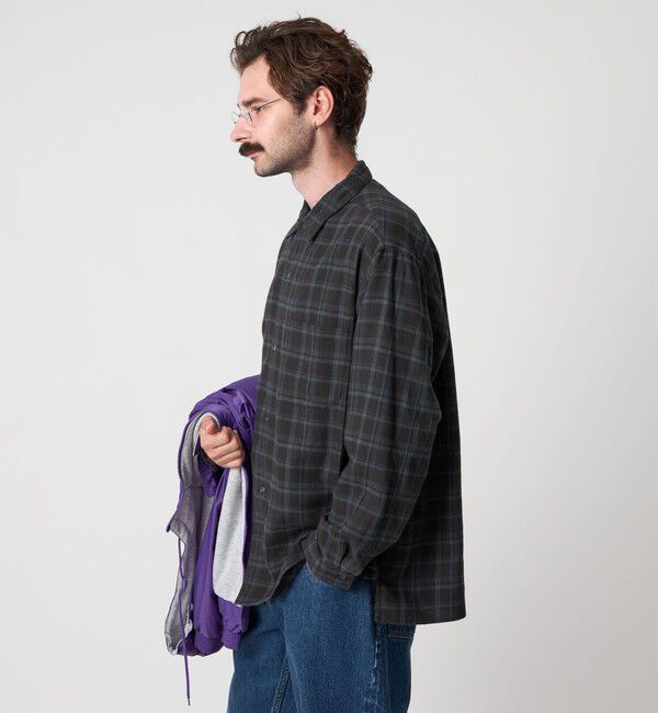 STEVEN ALAN「＜Steven Alan＞ ネル マドラスチェック オープンカラー シャツ BOX」|シャツ・ブラウス|