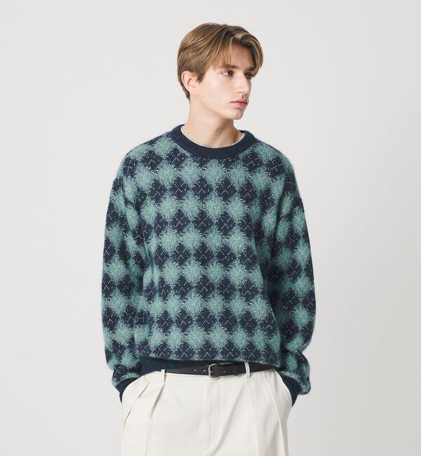 BEAUTY&YOUTH UNITED ARROWS「ロンバス モヘヤ クルーネック ニット」|ニット・セーター|