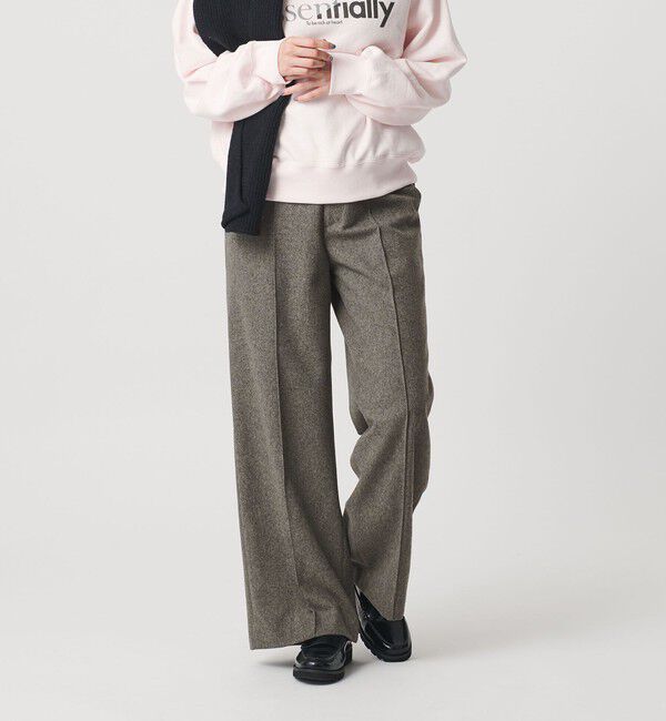 BEAUTY&YOUTH UNITED ARROWS「毛ポリエステル フランネルパンツ」|スラックス|