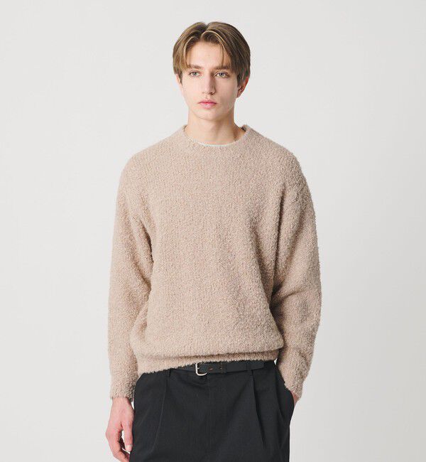 BEAUTY&YOUTH UNITED ARROWS「 ITLIAN プードル クルーネック ニット」|ニット・セーター|BEIGE