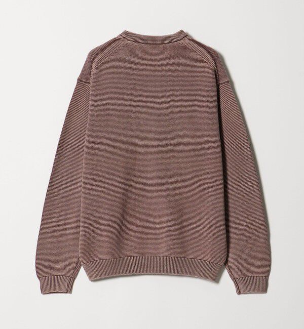 BEAUTY&YOUTH UNITED ARROWS「アシッドウォッシュ コットン クルーネック ニット 手洗い可能」|ニット・セーター|