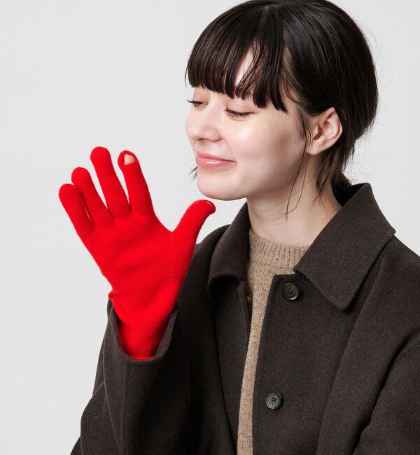 BEAUTY&YOUTH UNITED ARROWS「ウールカシミヤ スリット グローブ」|手袋|