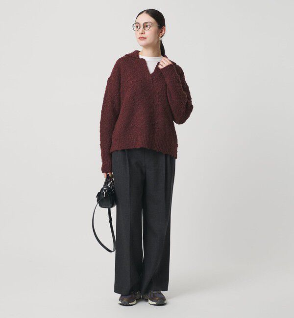 BEAUTY&YOUTH UNITED ARROWS「スラブヤーン スキッパー ニットプルオーバー」|ニット・セーター|