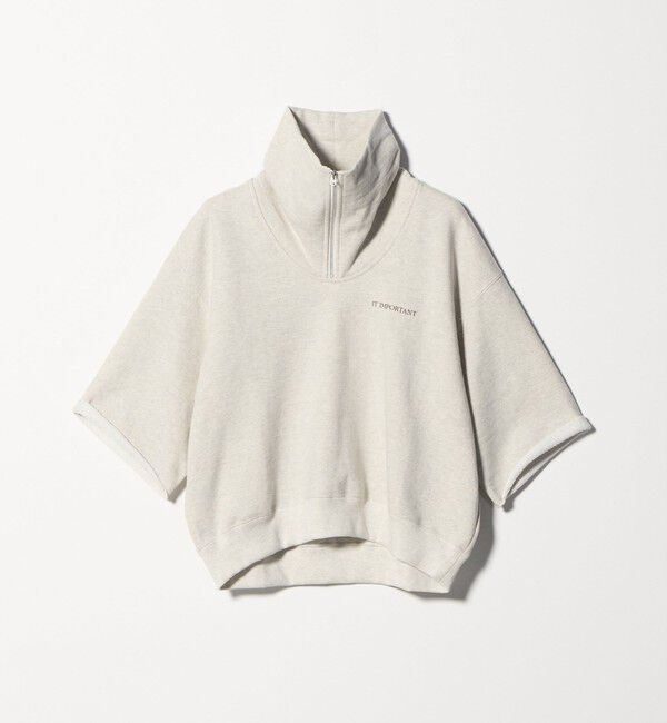 BEAUTY&YOUTH UNITED ARROWS「【別注】＜Americana＞ジップ ショートスリーブ スウェットプルオーバー」|スウェット・ジャージ|