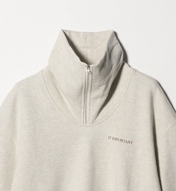 BEAUTY&YOUTH UNITED ARROWS「【別注】＜Americana＞ジップ ショートスリーブ スウェットプルオーバー」|スウェット・ジャージ|