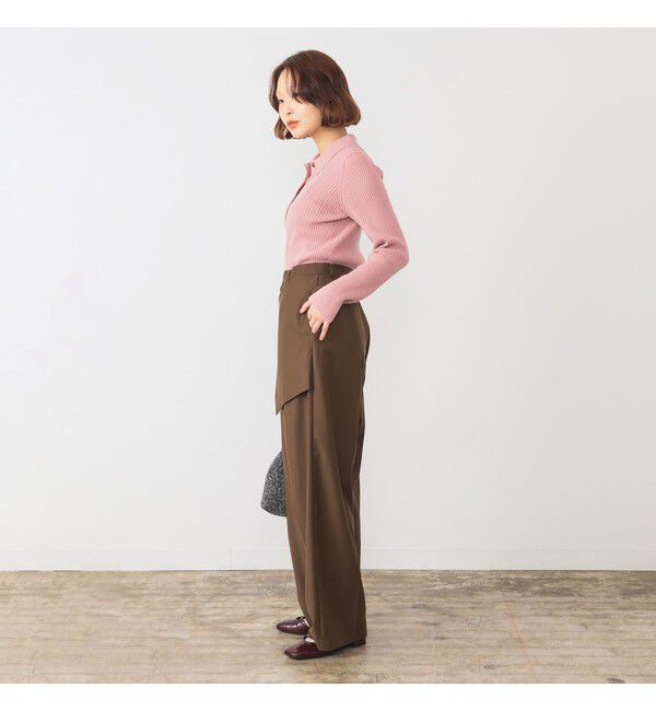 Ray BEAMS 「リブ ニット ポロシャツ」|ニット・セーター|