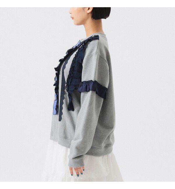 BEAMSBOY「【別注】TORI-TO / タテフリル カーディガン」|スウェット・ジャージ|