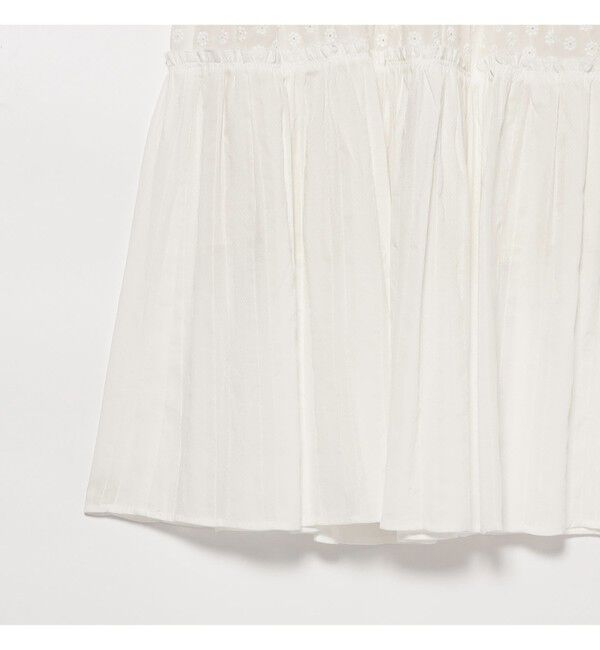 Ray BEAMS 「レース キリカエ ティアード スカート」|スカート|