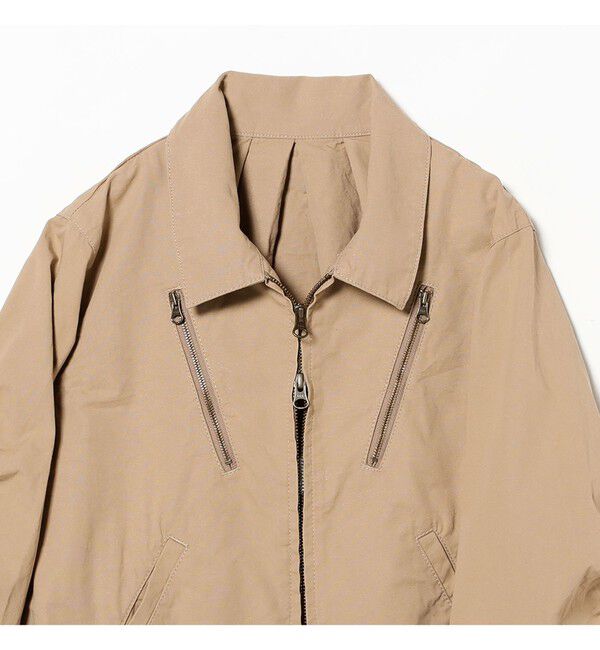 BEAMSBOY「maturely / コットン シルク ジッパー ブルゾン」|ブルゾン・スタジャン|