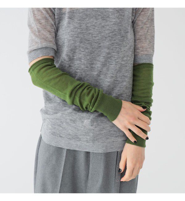 BEAMSBOY「maturely / ウール ショートスリーブ アンド アームカバー」|ニット・セーター|