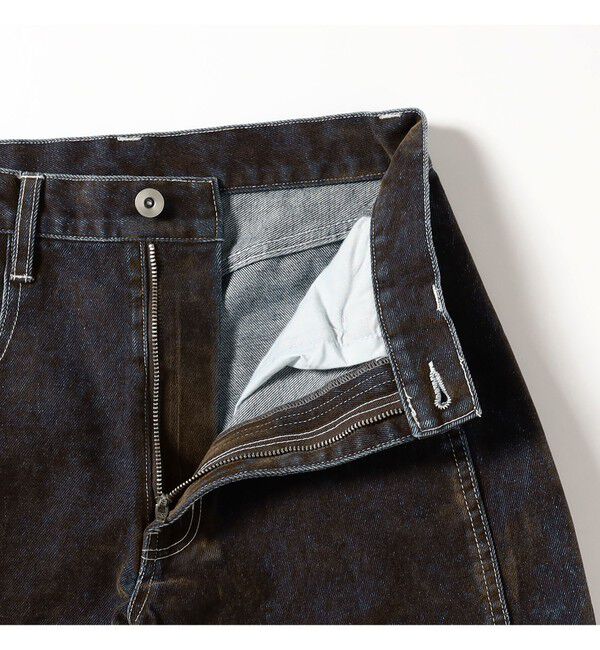 Ray BEAMS 「フロッキー デニム ワイド パンツ」|デニム|