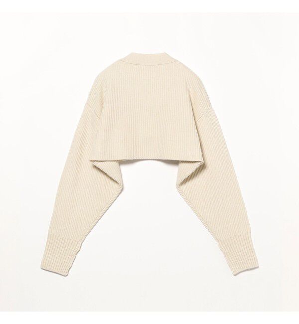 BEAMSBOY「ショート レタード カーディガン」|ニット・セーター|