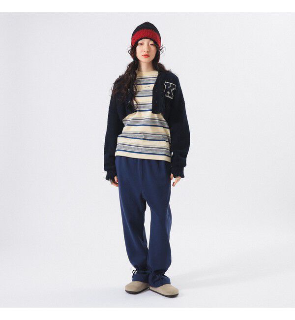 BEAMSBOY「ショート レタード カーディガン」|ニット・セーター|