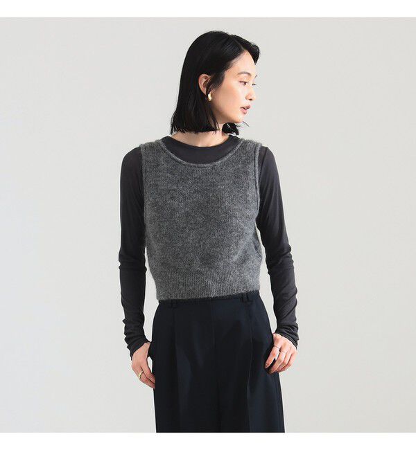 Demi-Luxe BEAMS 「モヘヤ ニット ベスト」|ニット・セーター|