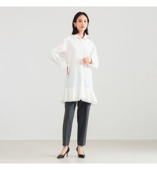 Demi-Luxe BEAMS 「フリルヘム シャツ ワンピース」|ワンピース|