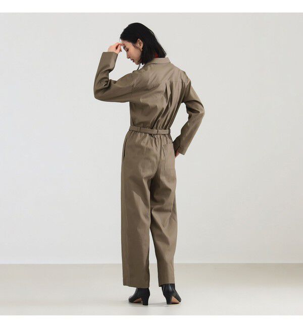 Demi-Luxe BEAMS 「スキッパー ギャバ ジャンプスーツ」|オールインワン|