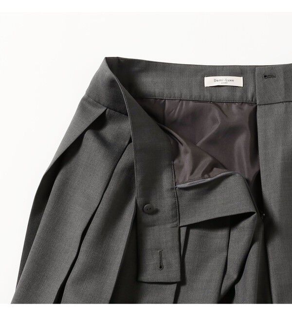 Demi-Luxe BEAMS 「アシンメトリー プリーツスカート」|スカート|