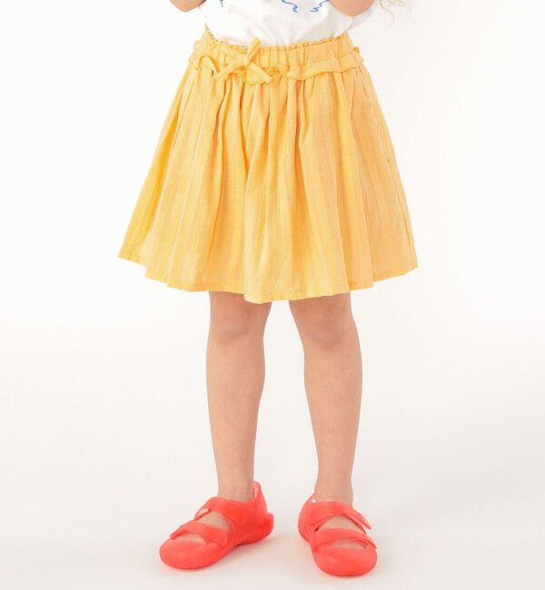 SHIPS KIDS「SHIPS KIDS:100～130cm / ジャカード キュロット」|キュロット|イエロー