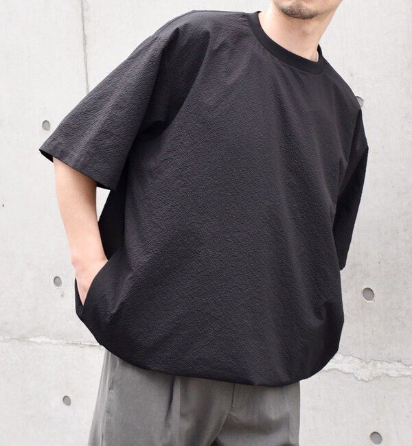 SHIPS any「SHIPS any: 〈撥水・軽量〉SOLOTEX(R) シアサッカー スピンドル Tシャツ◆」|Tシャツ・カットソー|