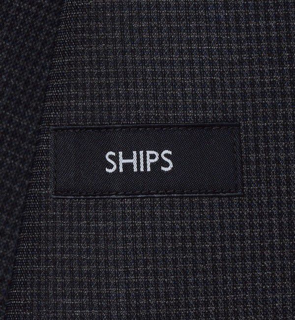 SHIPS「SHIPS:〈手洗い可能〉ポリエステル カラミ 千鳥柄 ジャケット」|テーラードジャケット|