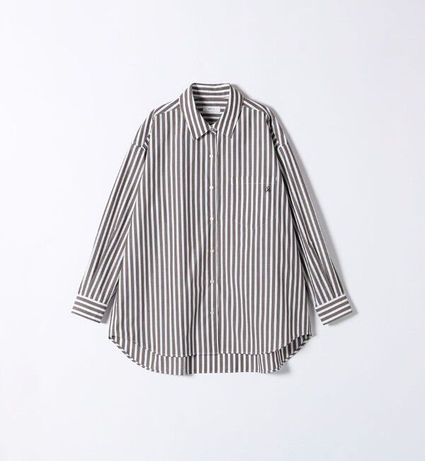 SHIPS any「SHIPS any:〈洗濯機可能〉REPREVE レギュラーカラー ルーズ ポケット シャツ」|シャツ・ブラウス|