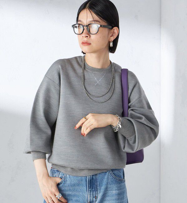 SHIPS for women「〈手洗い可能〉スムース ニット ガゼット プルオーバー」|ニット・セーター|