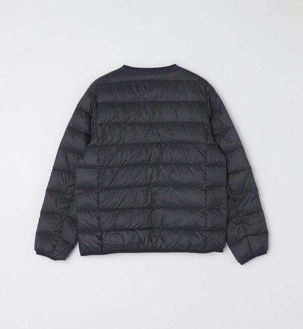 SHIPS「【WEB限定/SHIPS別注】TAION: ロゴワッペン ナイロン クルーネック インナーダウン カーディガン」|ダウン|