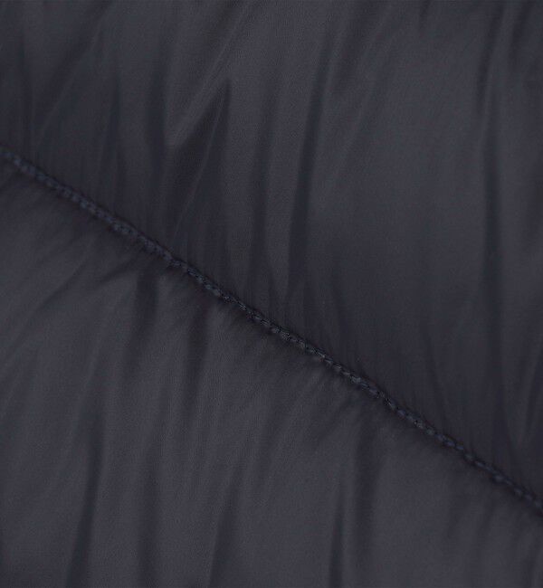 SHIPS「【WEB限定/SHIPS別注】TAION: ロゴワッペン ナイロン クルーネック インナーダウン カーディガン」|ダウン|