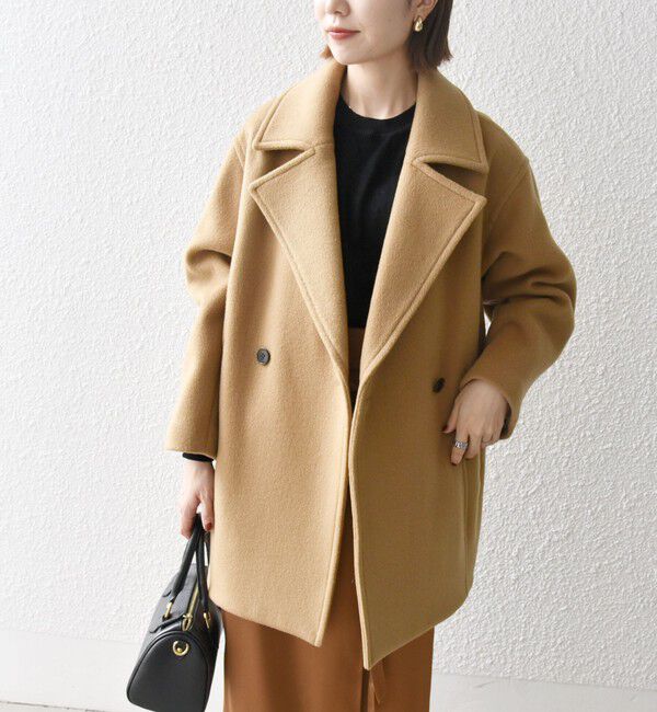 SHIPS any「SHIPS any: ウール コクーン テーラード ショート コート 25AW」|その他|