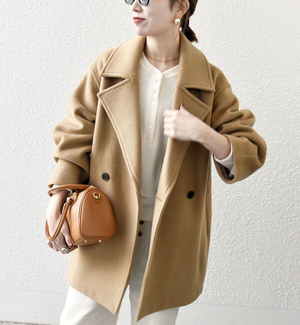 SHIPS any「SHIPS any: ウール コクーン テーラード ショート コート 25AW」|その他|