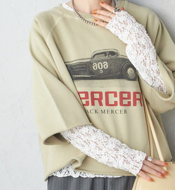 SHIPS for women「〈手洗い可能〉ラッセル レース クルーネック カットソー」|Tシャツ・カットソー|