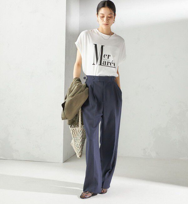 SHIPS for women「〈洗濯機可能〉プラチナ ヴェール TEE」|Tシャツ・カットソー|