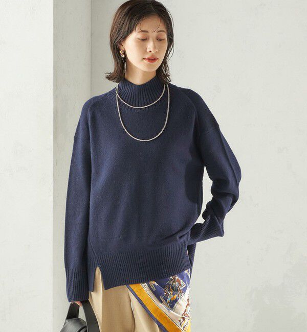 SHIPS for women「〈手洗い可能〉ウール カシミヤ ハイネック プルオーバー」|ニット・セーター|