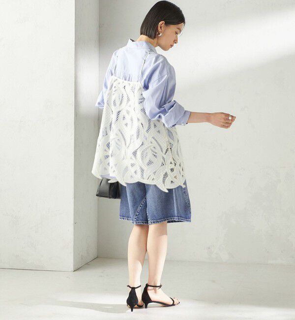 SHIPS for women「【SHIPS別注】BIT BLUE:バミューダ ショーツ」|デニム|