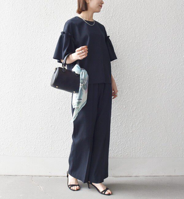 SHIPS any「《予約》SHIPS any:〈洗濯機可能〉リネン ライク ブラウス &times; イージー パンツ セットアップ」|その他|