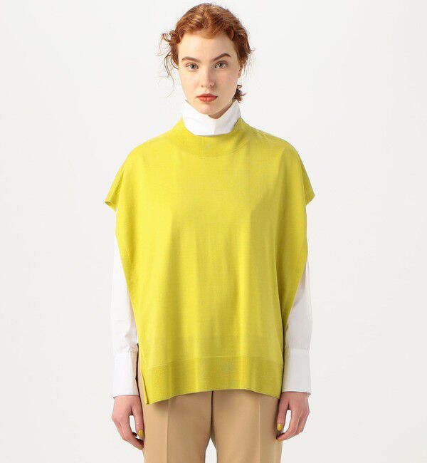 TOMORROWLAND collection「カシミヤシルク ビルドネックベスト」|ニット・セーター|