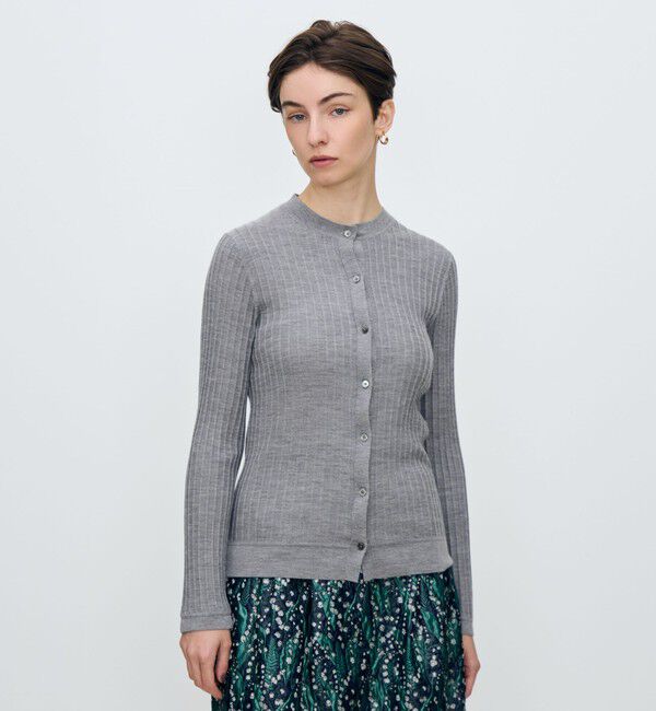 TOMORROWLAND collection「カシミヤシルクリブ クルーネックカーディガン」|カーディガン|