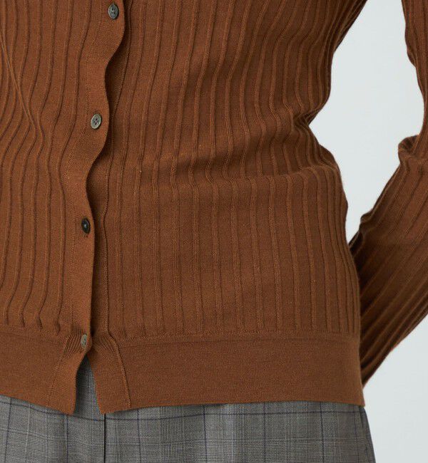 TOMORROWLAND collection「カシミヤシルクリブ クルーネックカーディガン」|カーディガン|