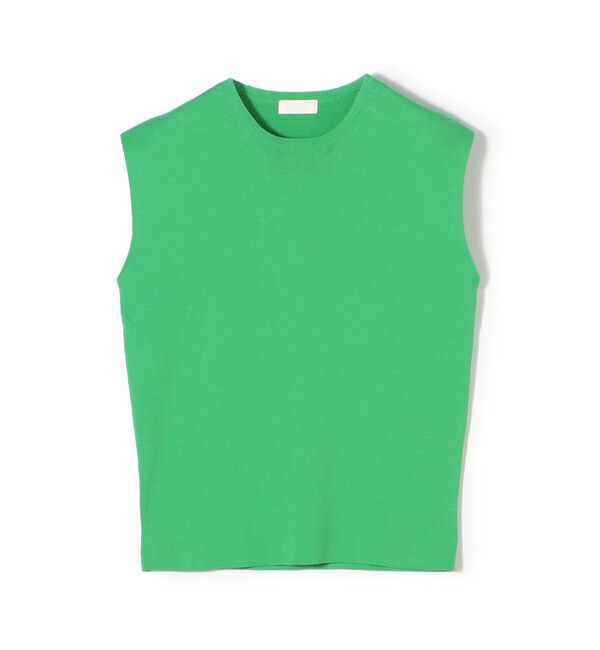 Ballsey「ハイゲージコットン ノースリーブプルオーバー」|ニット・セーター|53 ライトグリーン