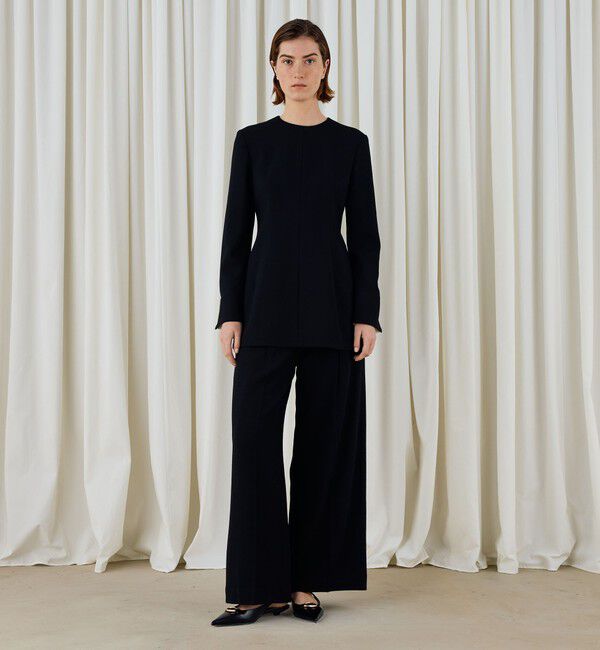 DES PRES「ウールジョーゼット プルオーバーブラウス」|シャツ・ブラウス|