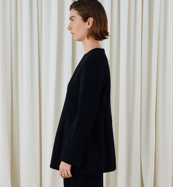 DES PRES「ウールジョーゼット プルオーバーブラウス」|シャツ・ブラウス|