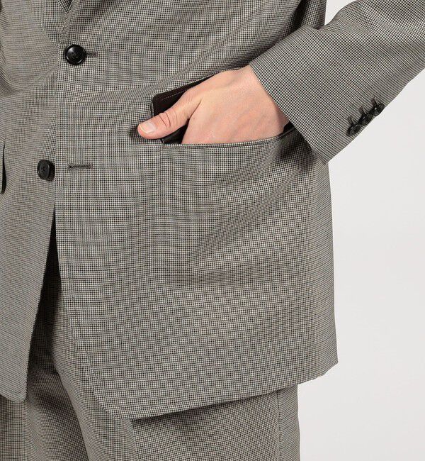 TOMORROWLAND MENS「ウールモヘヤ シングルブレステッド 3Ｂジャケット」|テーラードジャケット|