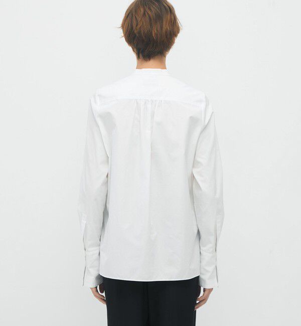 CABaN「コットンブロードコンビ ダブルボタンシャツ」|シャツ・ブラウス|