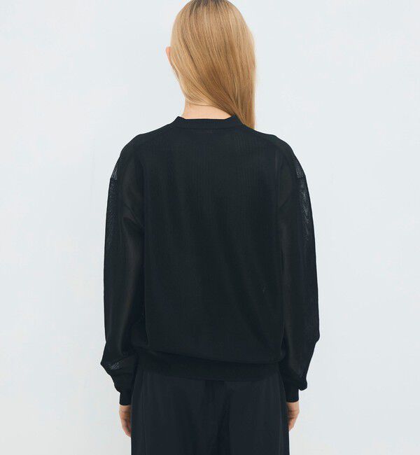 CABaN「シアーナイロン Vネックカーディガン」|ニット・セーター|