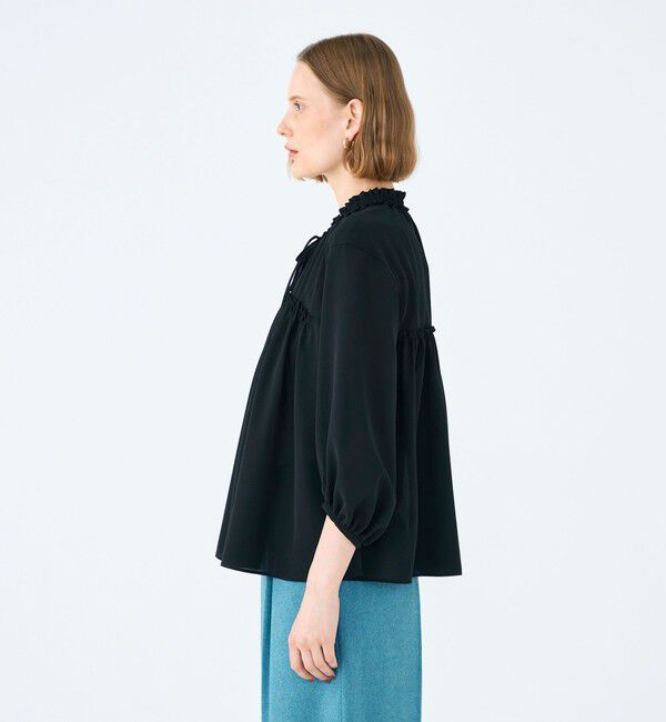 Ballsey「シアートロピカル ボリュームギャザーブラウス」|シャツ・ブラウス|