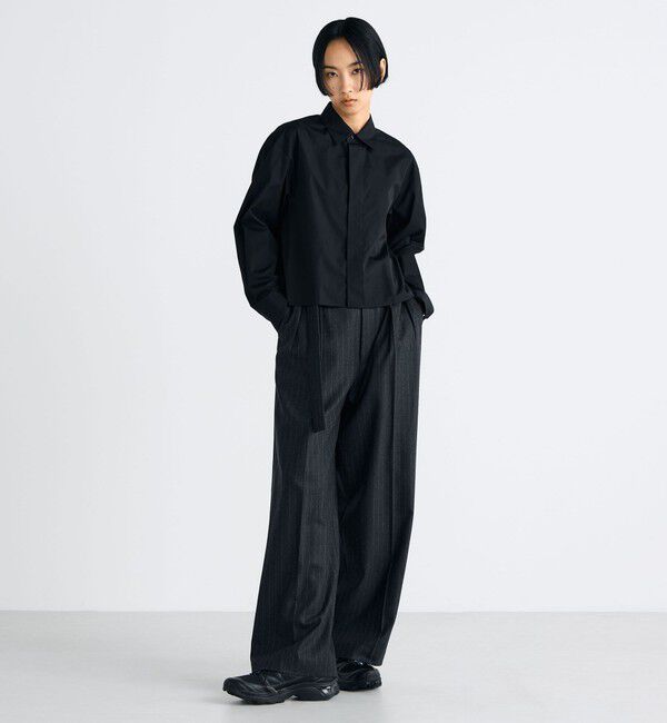 Edition「ストレッチフラノ ベルテッドスラックス」|スラックス|