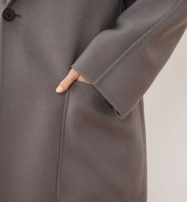 GALERIE VIE「ダブルフェイス ドルマンスリーブフーデッドコート」|その他|