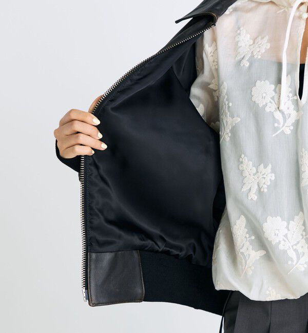 Edition「クラッシュレザー A-2ジャケット」|ダッフルコート|