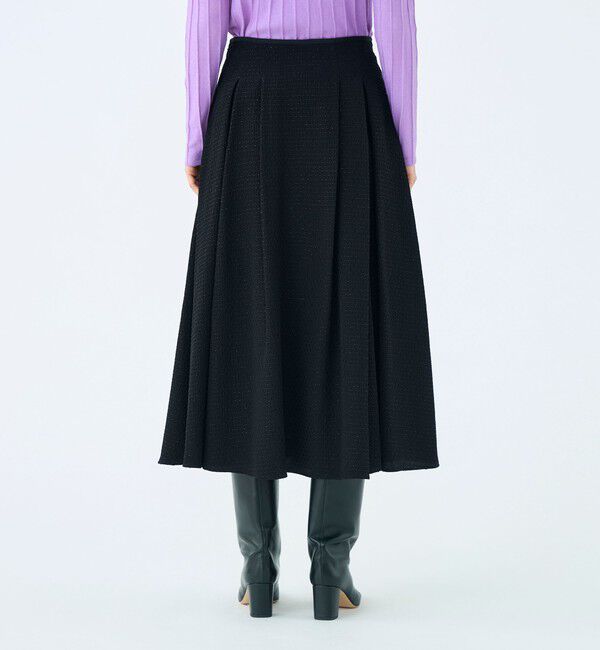 Ballsey「フィルムボーダー ミックスタックフレアスカート」|フレア|