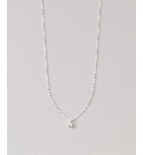 SLOBE IENA「unique/ユニーク SLOBE別注 ダイヤモンド1粒ネックレス」|ネックレス|